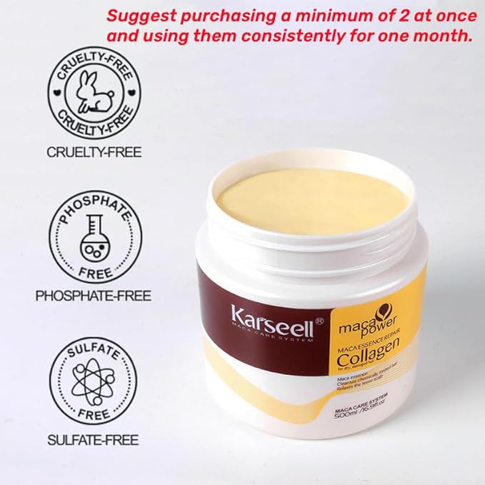 Karseell Collagen Hair Treatment Deep Repair Conditioning Argan Oil